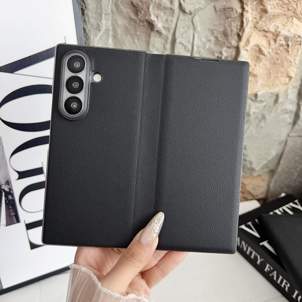 Samsung Galaxy Z Fold 5 6 7 Fold6 Comfortable Touch All Inclusive Slim Cover Fliping Leather Z Fold7 Business Phone Case