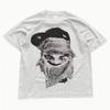 Hip Hop Street Y2k Black And White Masked Unisexs Tshirt Summer New Unisex Retro Tshirt