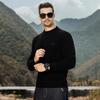 JEEP Men's Fleece Lined Chenille Round Neck Sweater