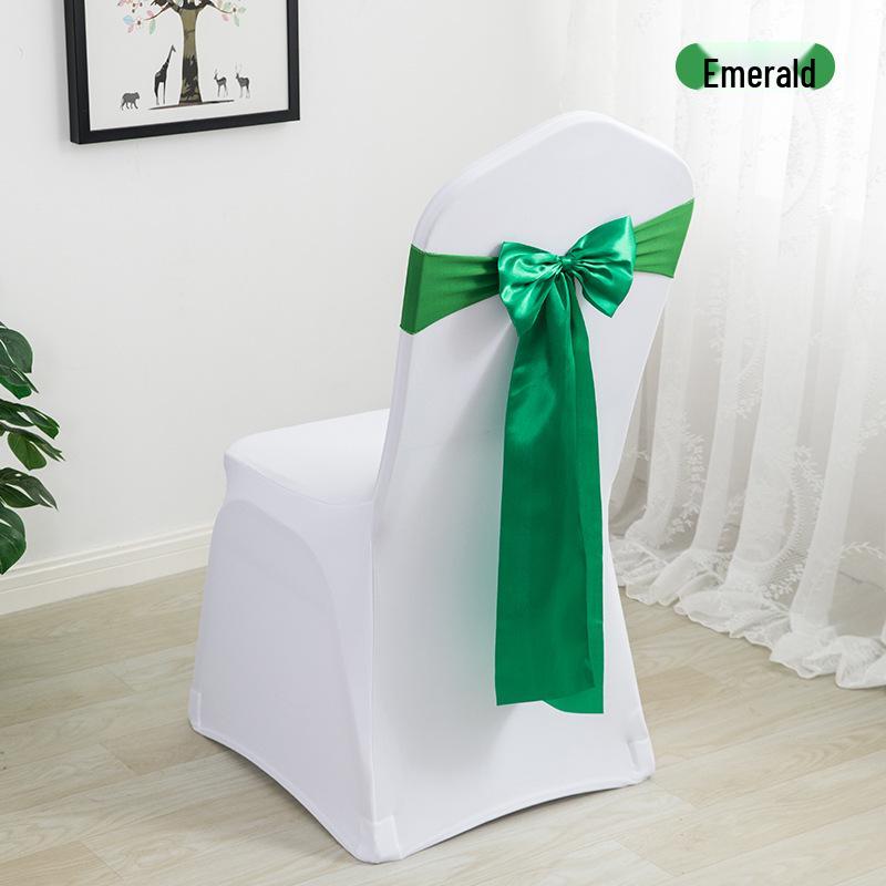 Elegante Coprisedia Decorazione con Nastro per Matrimonio