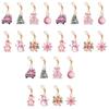 24pcs Santa Claus Christmas Tree Hanging Ornament Paper Christmas Tree Decoration  Xmas Decor