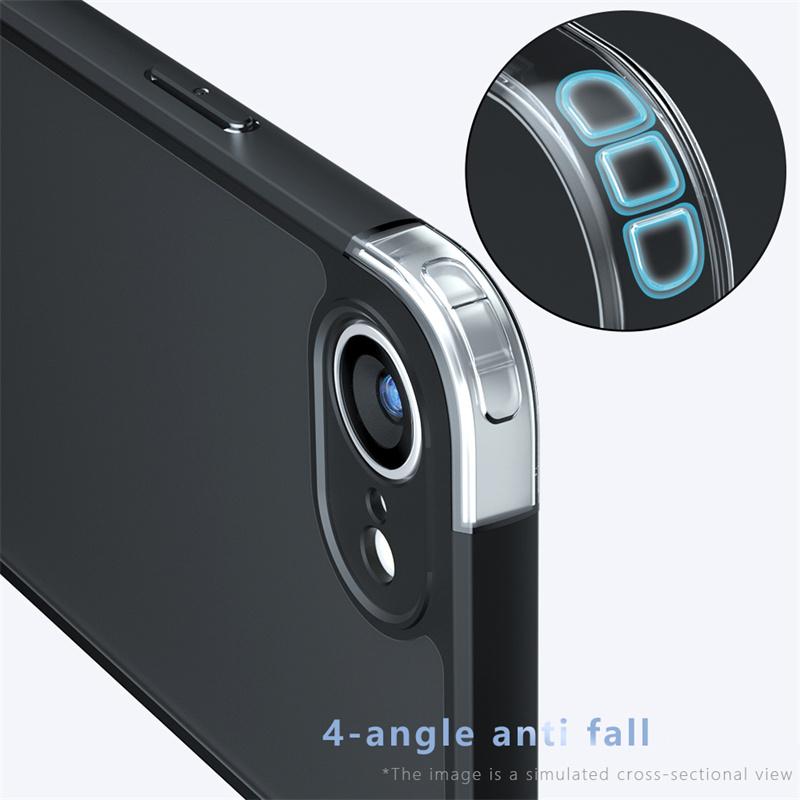 For iPhone 16e Case For Apple iPhone 16e Cover Funda Luxury Matte PC + TPU Shockproof Protective Phone Cover Cases iPhone 16e