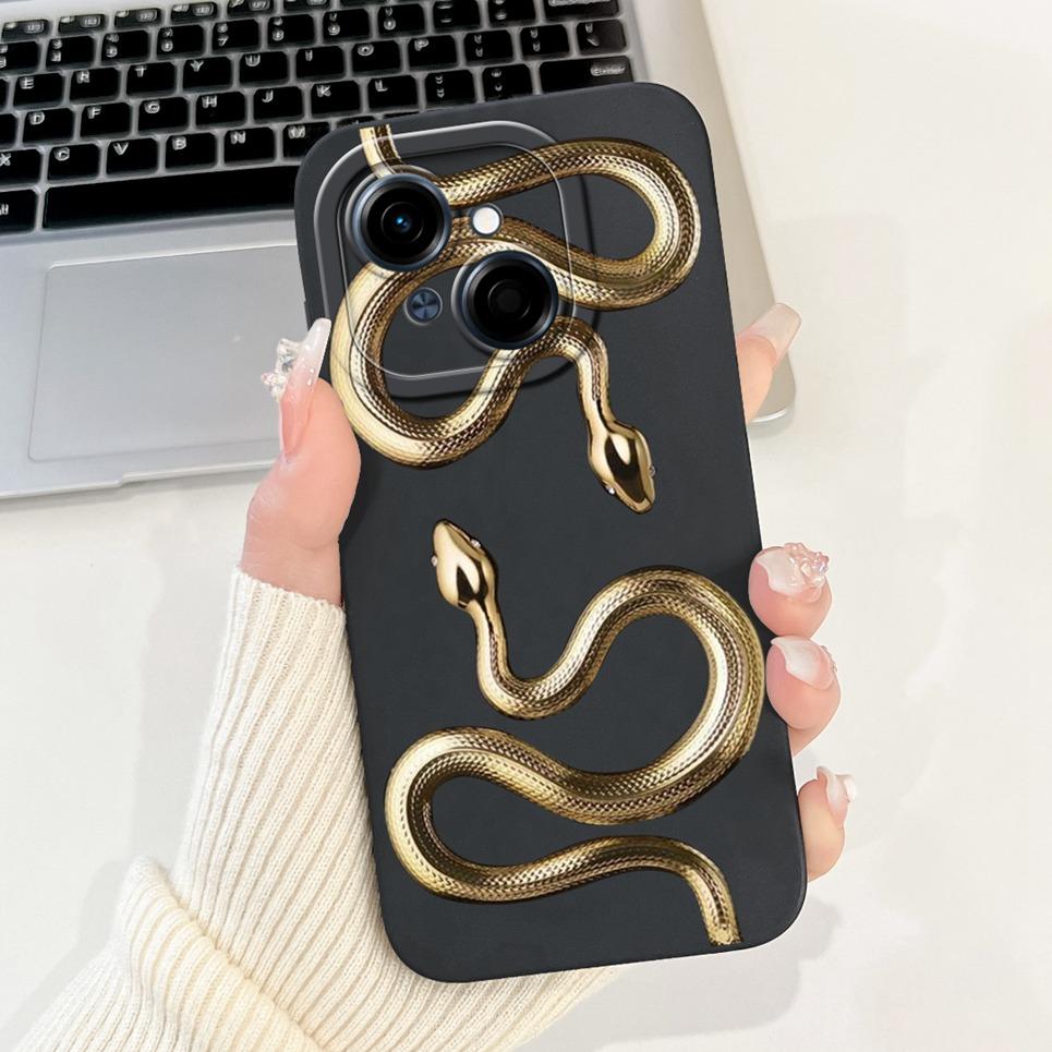 Cartoon Fashion Back Cover For Tecno Spark GO 2025 GO 1 Pop 9 Phone Case Silicone Soft TPU Dragon Astronaut Black Cat Funda Bag