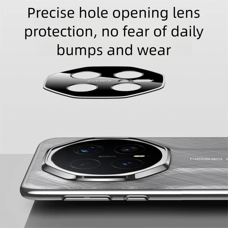 Premium Gold-Silver Brocode Vegan Leather Case For Honor Magic 7 8 Pro Electroplating Cover With Camera Lens Cutout Protector