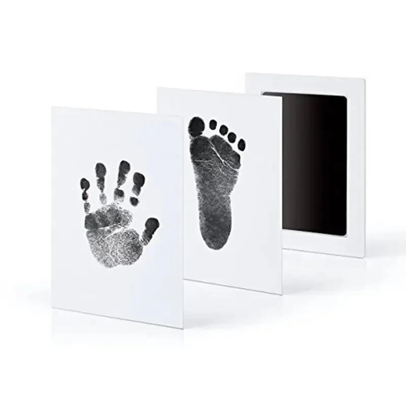 

Cat Dog Paw Print Ink Kit Pad Baby Footprints Newborn Shower Handprint Easy Diy Clean Touch Inkless Safe Non-toxic Pet Souvenir чёрный