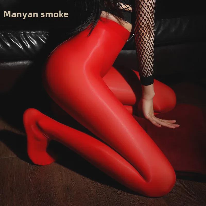 Manyan 8D Shiny High Waist Closed Crotch Sexy Pantyhose WZ7221