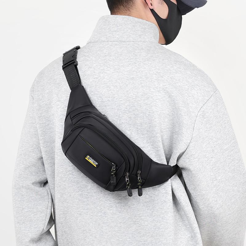 Multifunctional Waist Bag Men's Running Mobile Phone Bag Sports Waterproof Multi-Layer Chest Bag
