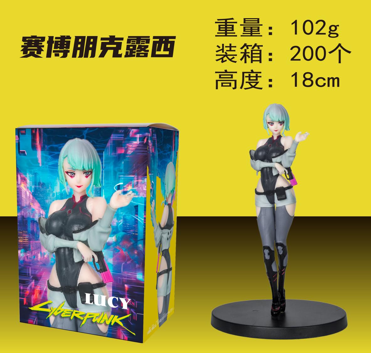 12CM Anime Game Cyberpunk: Edgerunners Rebecca Figure Lucy Anime Model Toy Gift Collection David Martinez Aciton Figure PVC With box