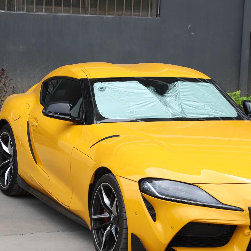 For Toyota Supra GR MK5 A90 - Cloth Silver Car Front Glass Sunshade Sunshade Car Accessories