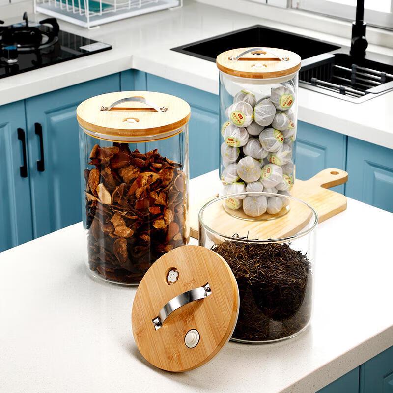 Large Capacity Glass Storage Jar with Airtight Lid