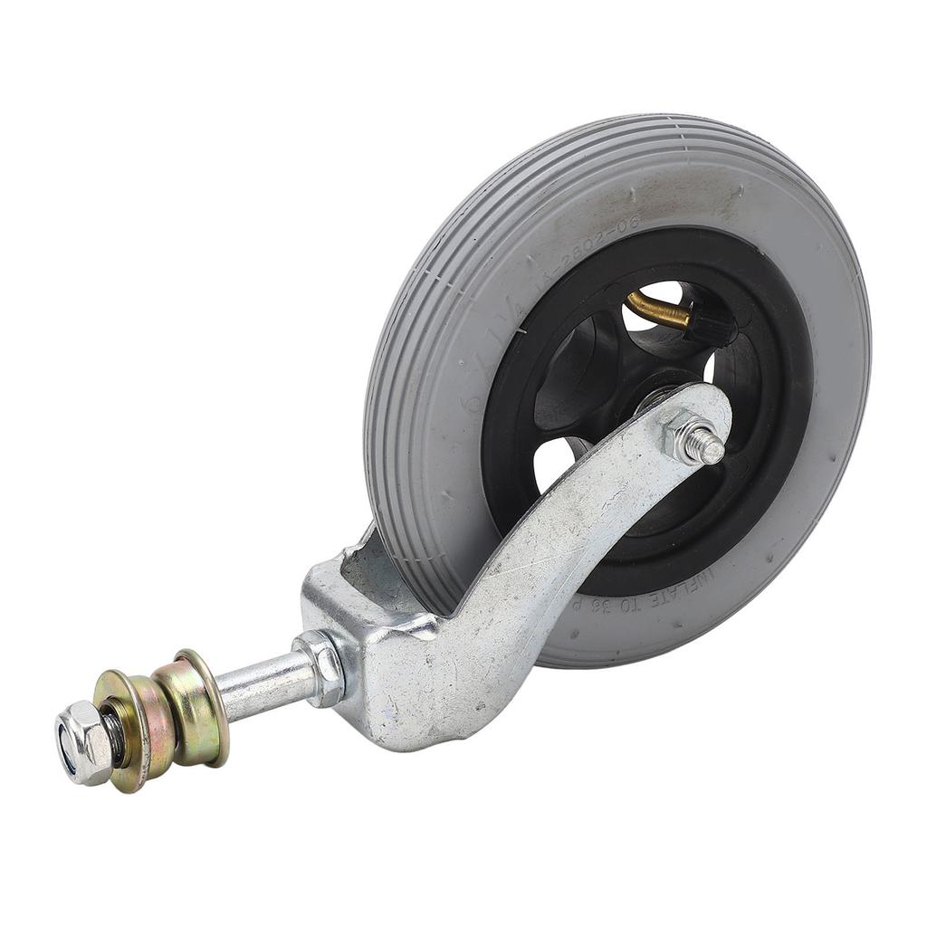 Wheelchair Replacement Wheel Grey 6 Inch PU Inflatable Universal Wheelchair Front Wheel