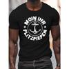 Good Morning Humor Fun German Print, Men'S Short Sleeve Crew Neck Tee, Lightweight Top for Summer, Casual Wear, Summer Outfit, Playful Design