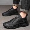 Hand-stitching Leather Men Boots Comfortable Casual Leather Shoes Men Ankle Boots