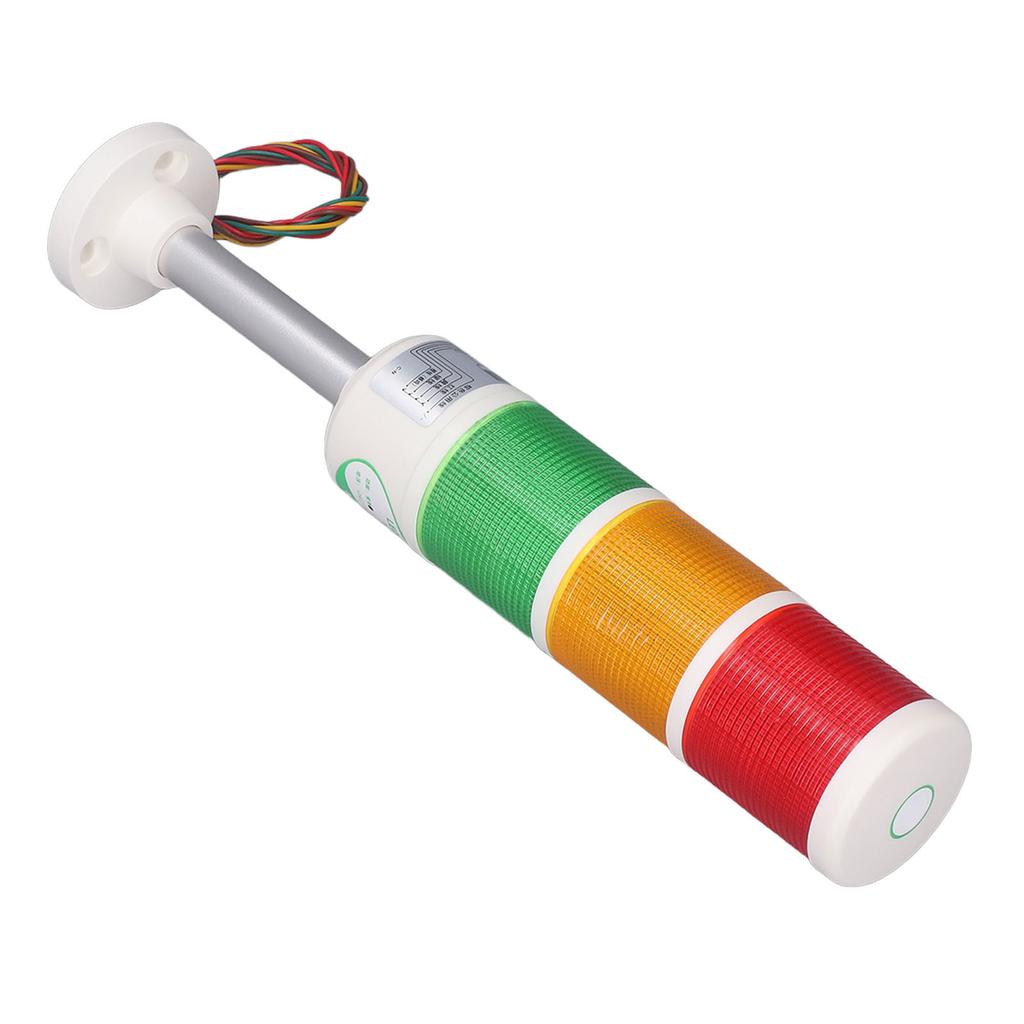 LED Stack Tower Light Industrial Warning Column Signal Indicator Lamp Beacon NO Flashing 3 Layer 24V