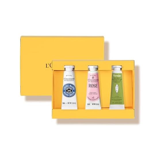 L OCCITANE Mini Hand Cream Trio (Karite Comfort Shea & Rose & Verbena) 3-piece set Gift set Popular Present Birthday