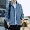 Men's 2025 Trendy Loose Fit Stand Collar Jacket - Simple Business Casual for Spring and Autumn