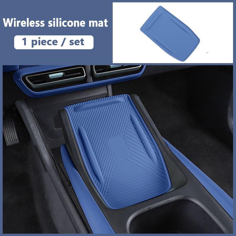 For BYD Seagull Dolphin Surf Mini Atto 1 2024 2025 2026 Wireless Charging Silicone Pad Storage Box Cup Holder Car Accessories