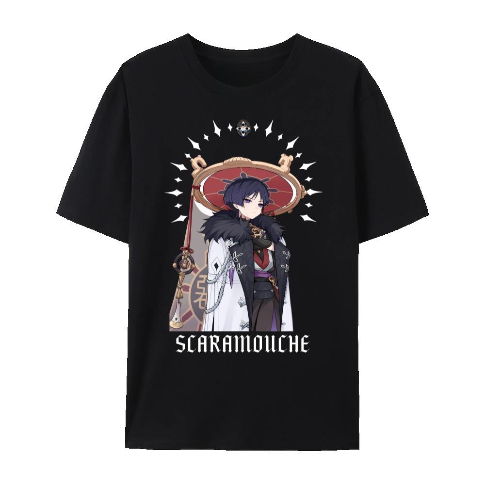 Genshin Impact Eleven Fatui Harbingers Series Impression Unisex Short Sleeve Crewneck T-Shirt