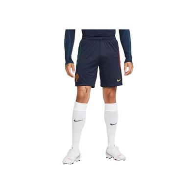 Pantaloni de Fotbal de Antrenament Dri-Fit Strike Logo Echipă Națională Portugalia Cupa Mondială Pantaloni Bărbați Obsidian Canyon-Green Pepper-Red DH6470-451