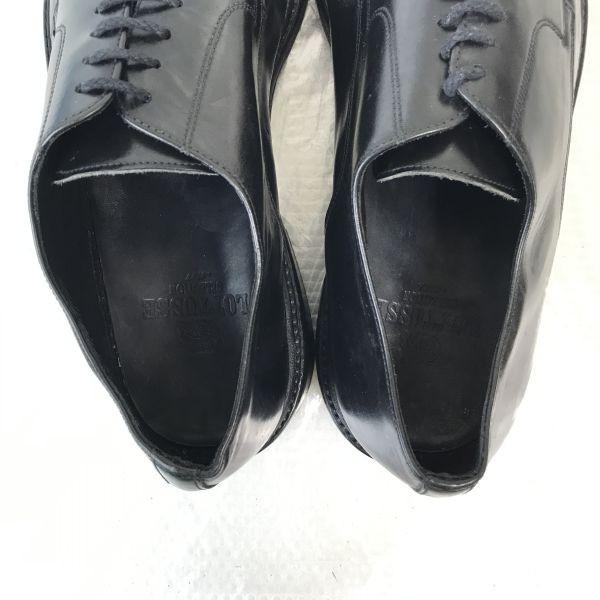 LOTTUSSE SELECTION/Goodyear Welt Leather Straight Tip Shoes/8/26.5-27.0/Black/Vintage Business(USED)