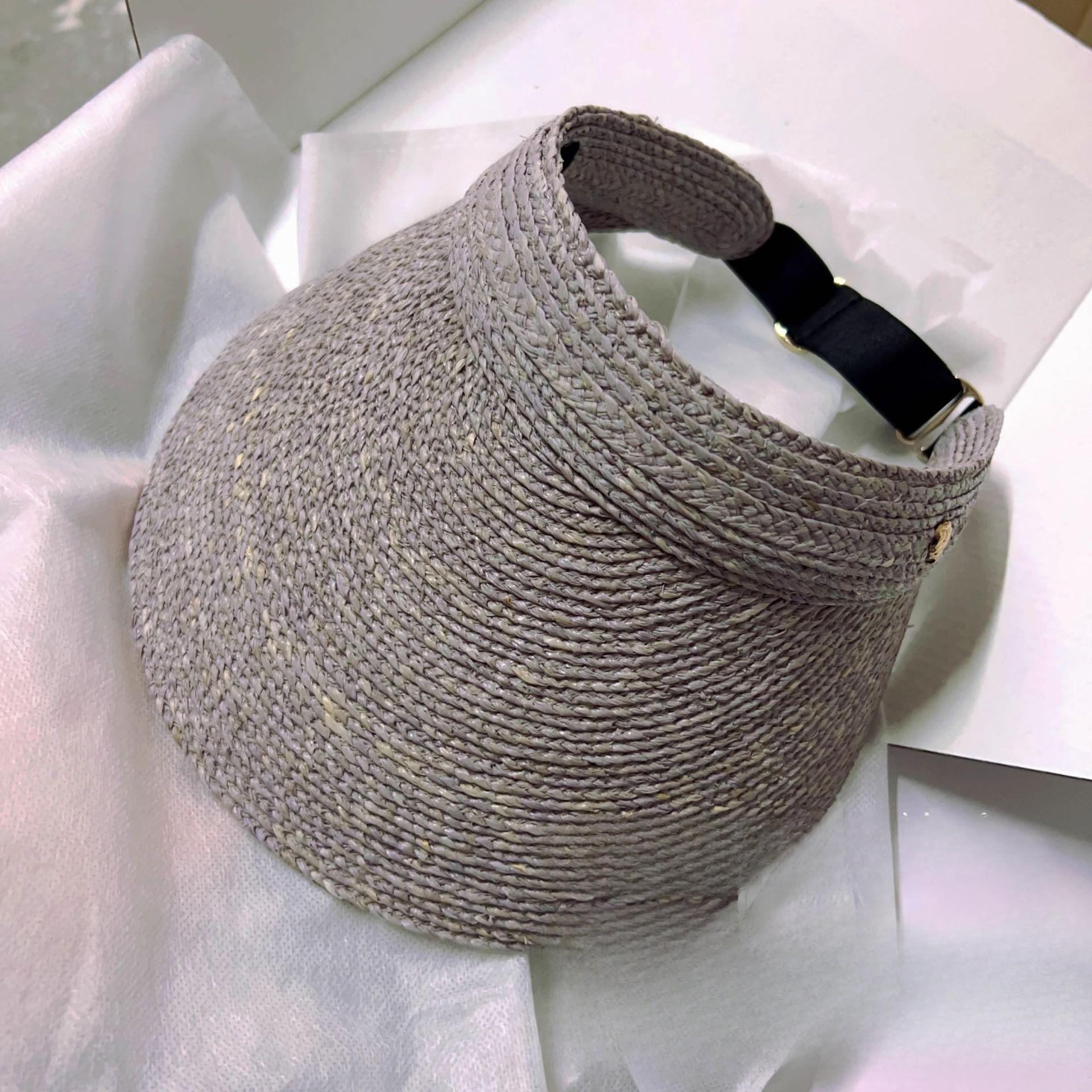 

Шляпа от солнца Летняя с широкими полями Пустая макушка Шляпа от солнца Рафия Универсальная Повседневная Без верха Пляжная Шляпа от солнца Соломенная Женская