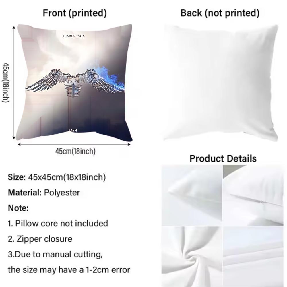 Singer Z-zayn malik Cushion Cover Pattern Printed Pillowcase for Living Room Sofa Cushion Cover & Bedroom Decor