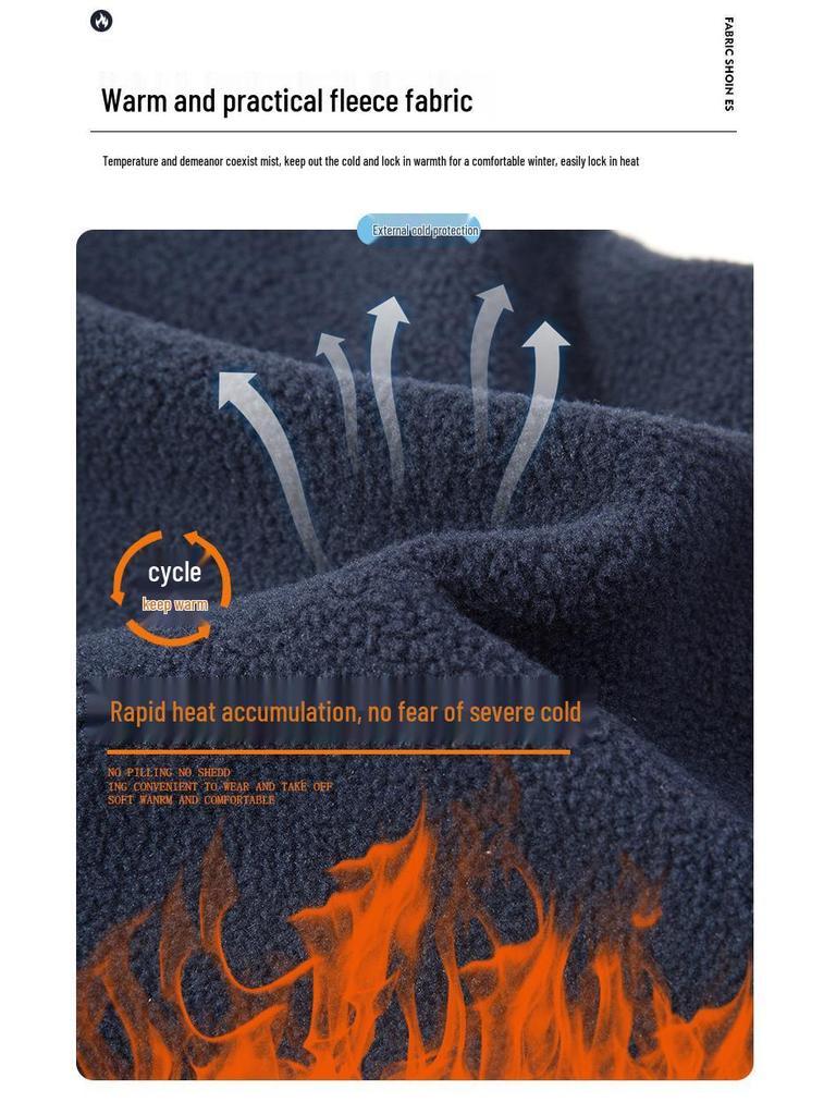 Men’s Spring/Autumn Fleece Sports Pants: Outdoor, Warm, Plus Size, Casual Trousers