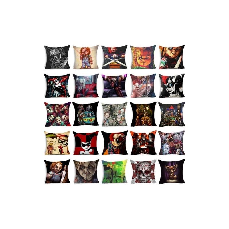 Chucky Good Guy Doll Horror Movie Design Cushion Pillow Case Cover In Vibrant Colors