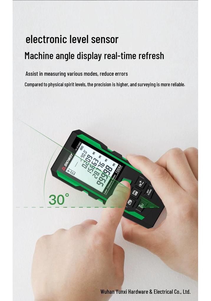 Shen Da Wei Green Outdoor High-Precision Laser Rangefinder - Infrared Distance Measuring Tool