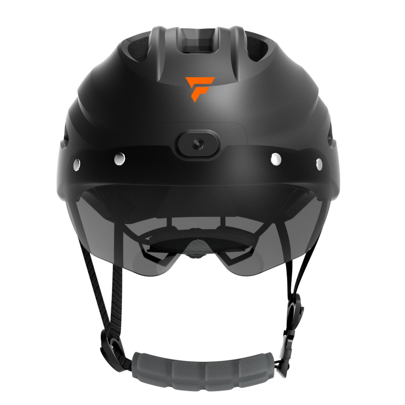 

4K Helmets for Cyclists with GPS Trail Replays Multifunctional Cycling Helmets Innovative Intelligent Helmets Present A чорний