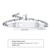 Personalized Stainless Steel Children Jewelry Custom Personalized Name ID Bracelet Girl Boy Newborn Gifts Curb Chain Link