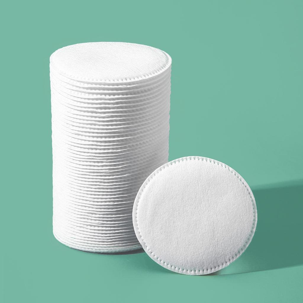 100 Stück Wiederverwendbare Runde Make-up-Entferner-Pads, Weich, Reizarm, Geeignet für Gesicht, Augen, Hautpflege und Make-up-Entfernung