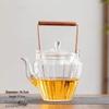 Chaxun Transparent Diamond Beam Glass Teapot