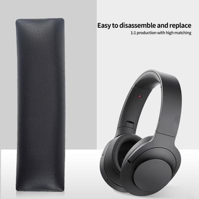 Almofada de feixe de fone de ouvido confortável vestindo couro falso substituição almofada almofada para sony MDR-100ABN/WH-H900N