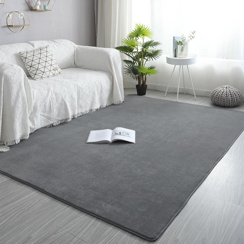 

Pink Coral Velvet Carpet Living Room Short Plush Rug Bedroom Floor Mat Home Decor Rug for Kids Room Carpet Silent Moisture-proof 40x60cm(15x23inch)