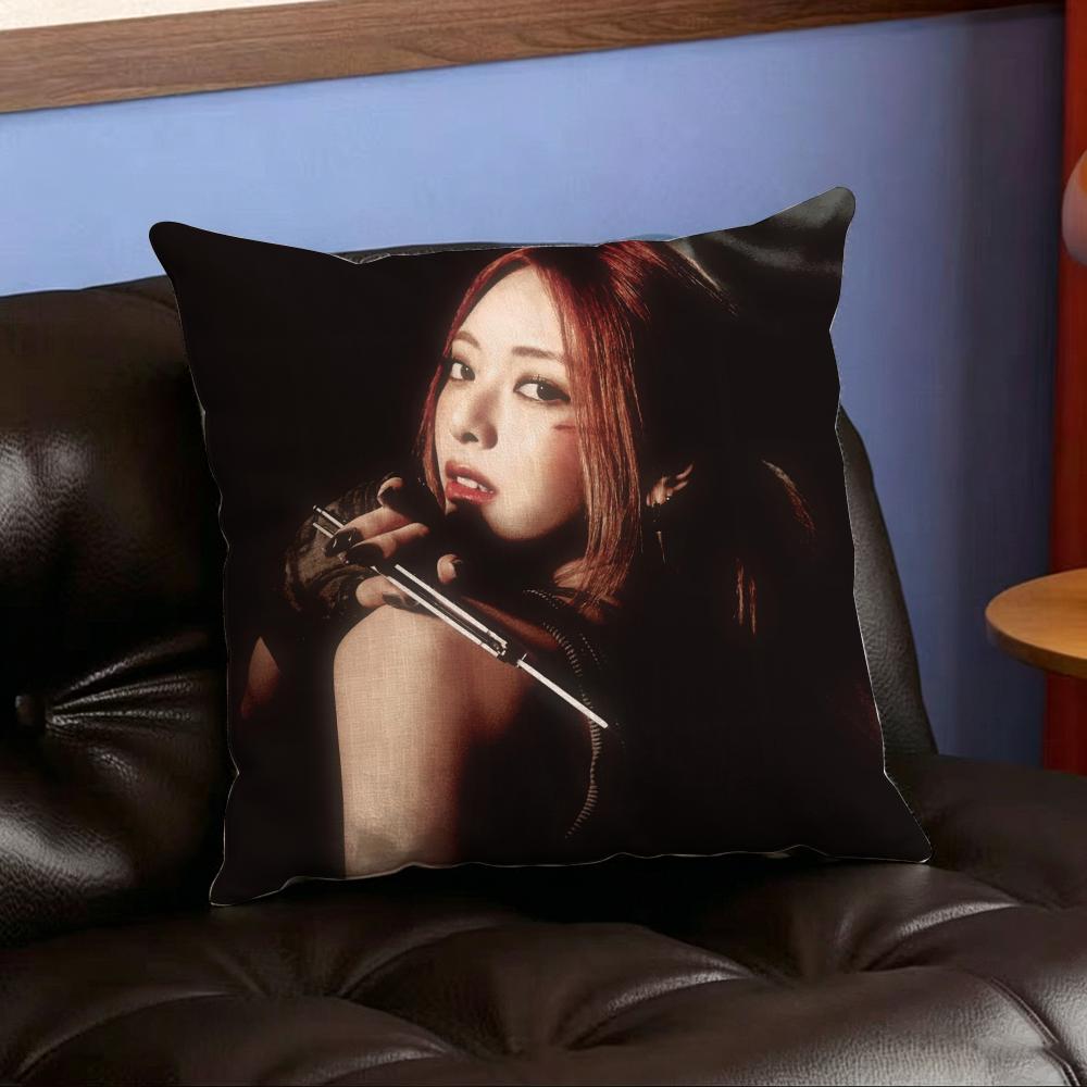 Music Y-Yuna Cushion Cover Home Decor Cushion Cover Soft Throw Pillowcase for Sofa Bedroom Outdoor Use