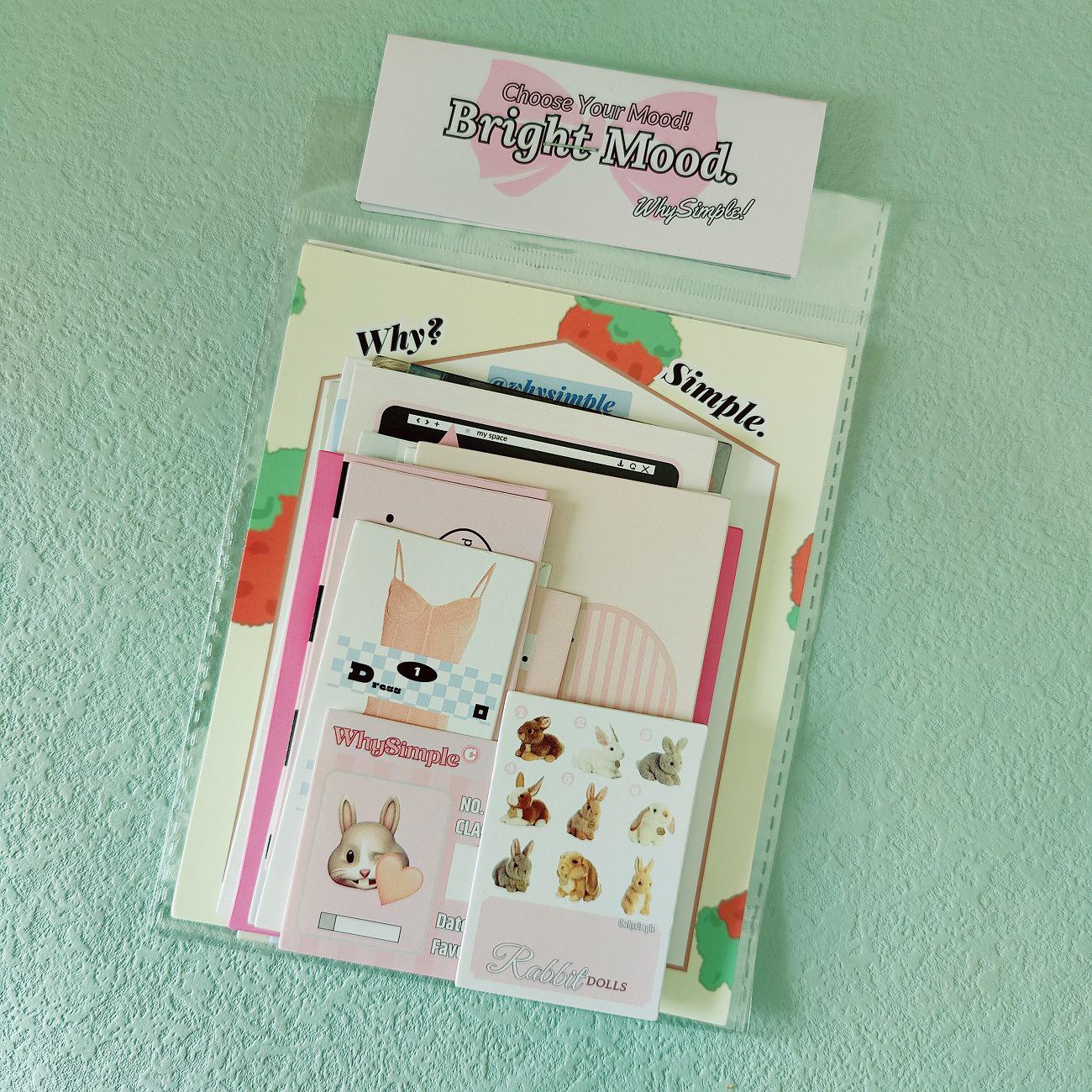 Korean Style Collage Whysimple Planner Sticker Pack for Decoration