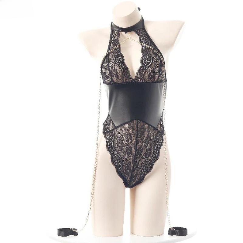 XXOO Erotic Sexy LingerieWomne Lace Bodysuit Sexy Uniform Outfit Cosplay Costumes