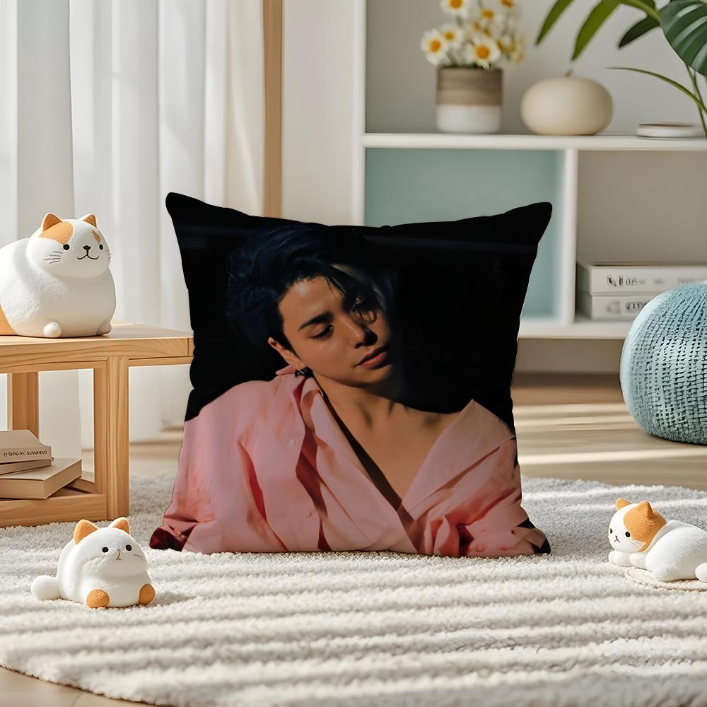 Actor NNijiro Murakami Pillow Case Silky elegant Comfort Sofa Bed Invisible zipper