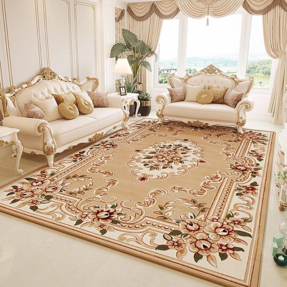 Regal Red Persian Style Carpet Luxury Living Room Decor Elegant Sofa Rug Bedroom Bedside Rug Lounge Floor Mat Kitchen Mat Gifts