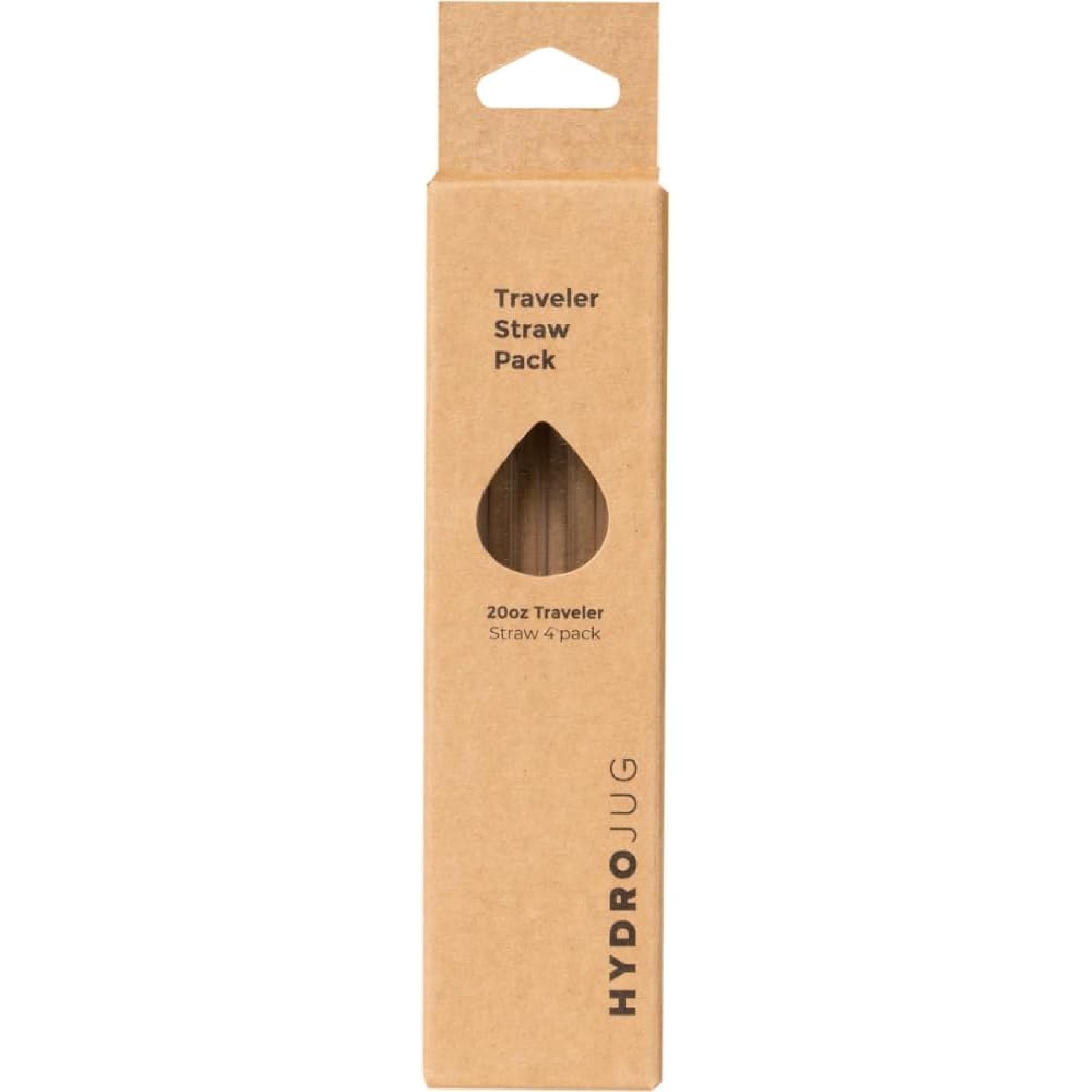 Hydrojug Eco-Friendly Reble Straws – Ideal for 20 oz, 32 oz, 40 oz Travelers & 32 oz Sport Bottles – Dishwasher Safe & BPA-Free - 4 Pack