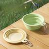 Macaron Color Silicone Folding Pet Bowl Portable Dog Food And Water Bowl For Outdoor Travel And Camping Trips MIT