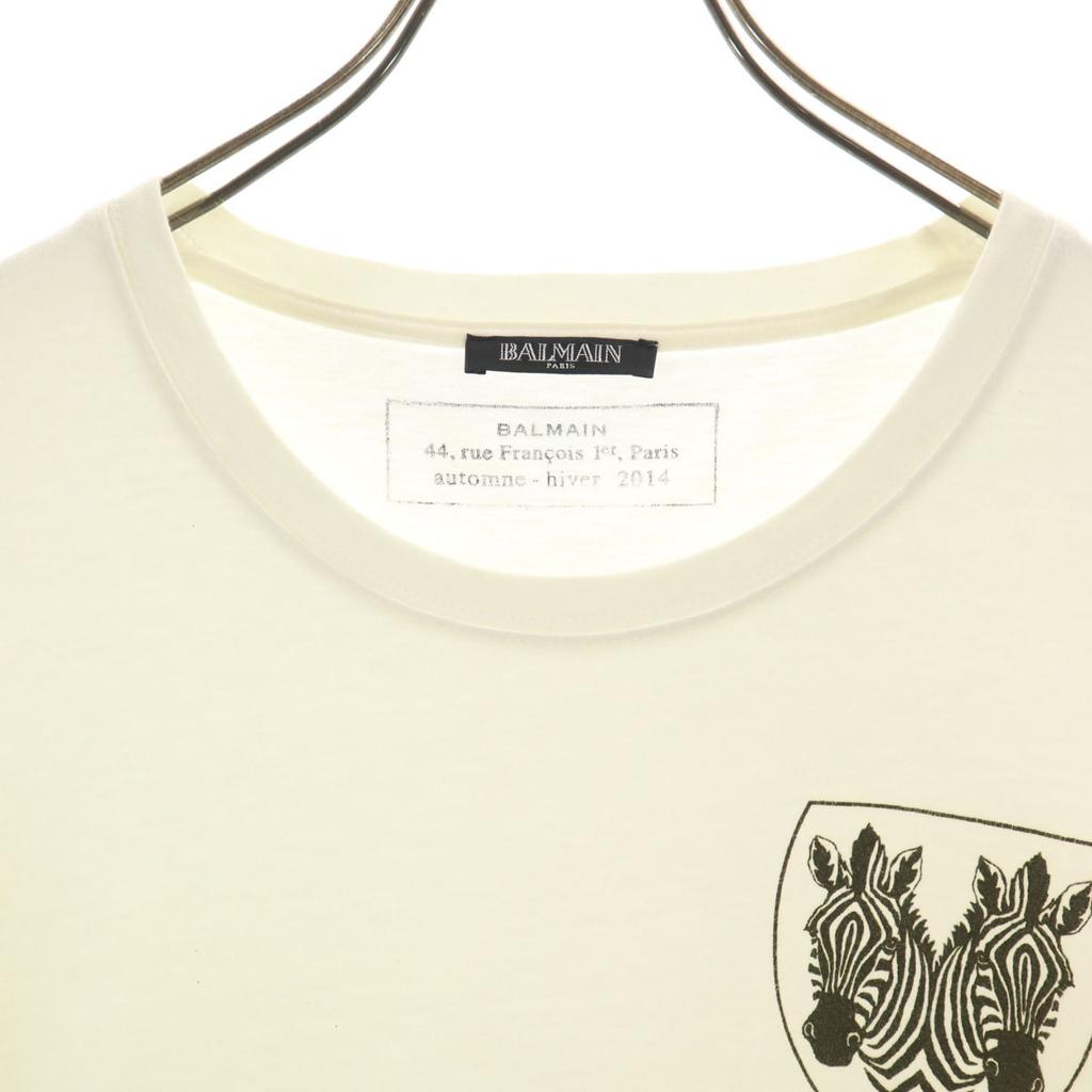 BALMAIN Short sleeve T-shirt S white Men's Used