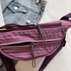 Grid Pattern Waist Bag Multiple Pockets Fashionable Crossbody Bag for Women Street Style Accessory