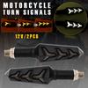 2x Universal Water Flowing Style LED Motorcycle Turn Signals Indicators Blinker