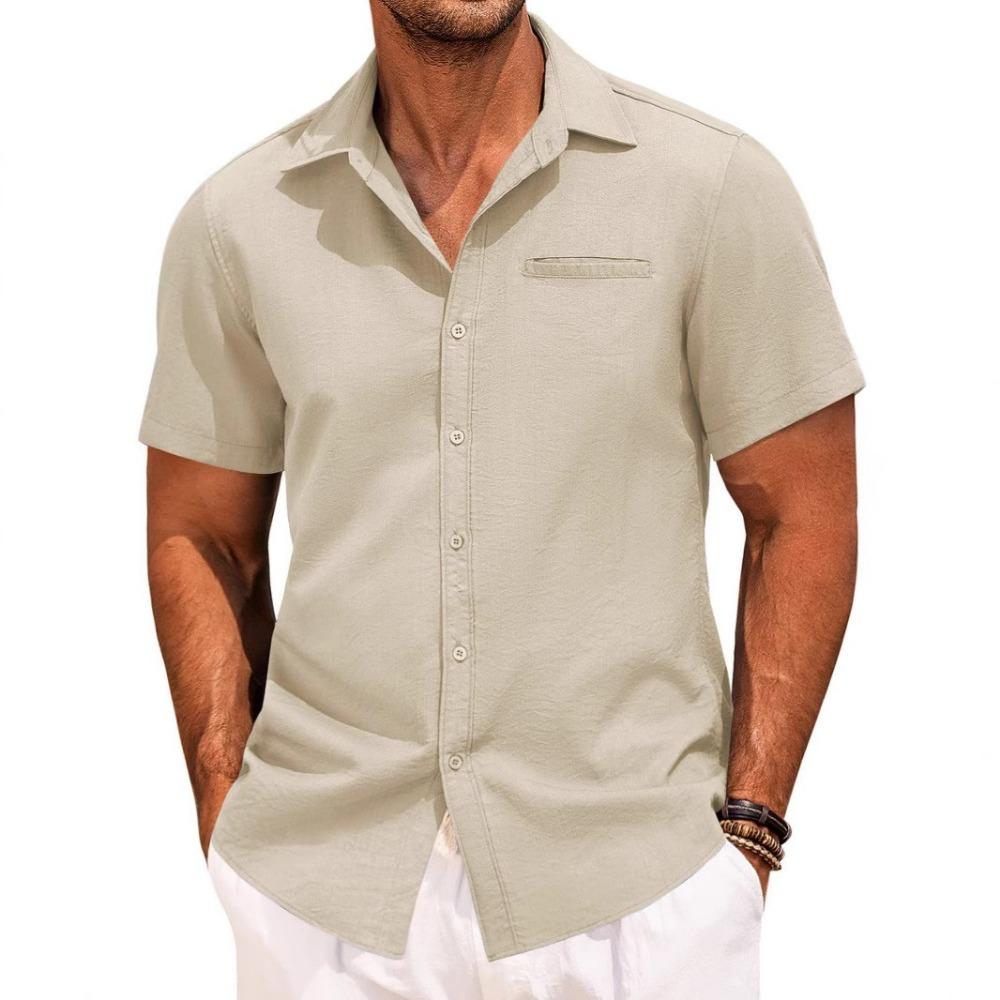 Yazlık Erkek Günlük Kısa Kollu Polo Tişörtler Yazlık Moda Yakalı Gömlekler