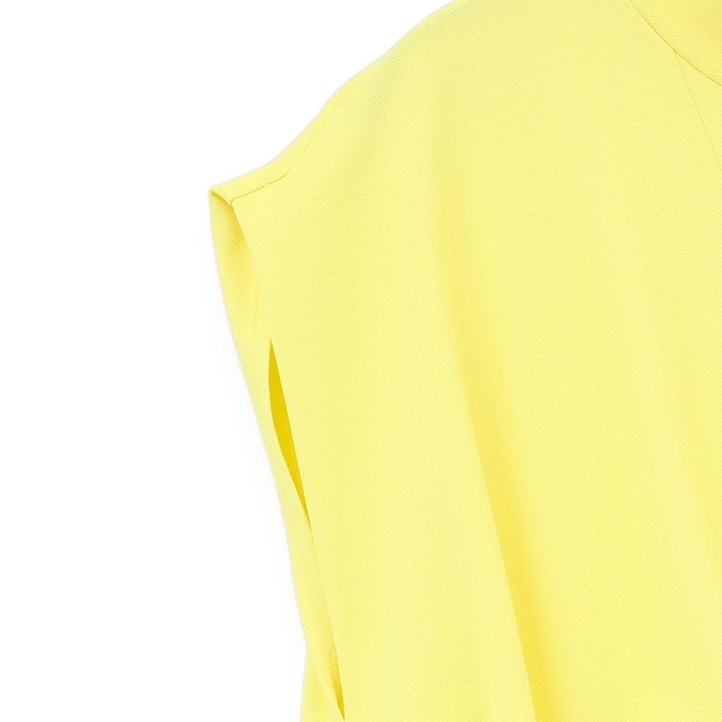 Callaway Short Sleeve Mock Neck Shirt UV Golf Underwear C24134212 Women's (Design, Moisture-Wicking, Quick-Drying, Protection) / / 1060_Yellow