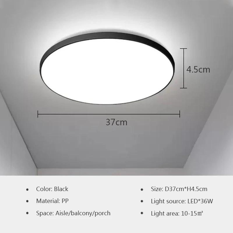 Nordische Runde Deckenleuchte für Schlafzimmer Wohnzimmer Küche Flur Gang Balkon Deckenleuchte Heimdekoration Beleuchtungskörper