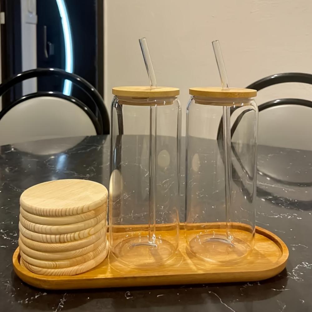 1pc Acacia Wood Serving Tray - Perfect for Serving Variety of Dishes