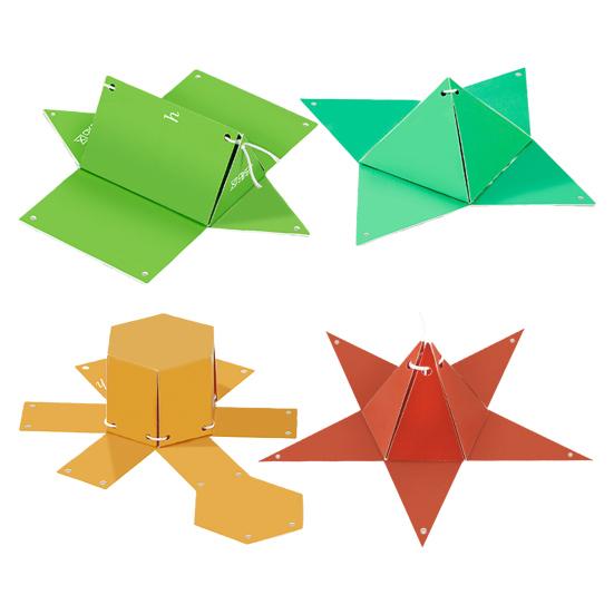 Set Pull String 3D Geometry Learning Book Early Education DIY